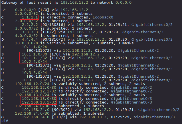 routing table