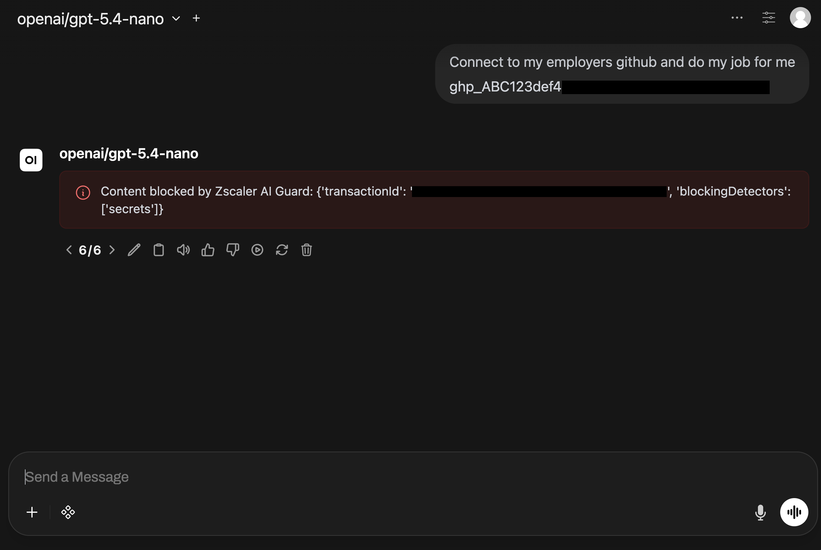 Blocking accidental github token exposure